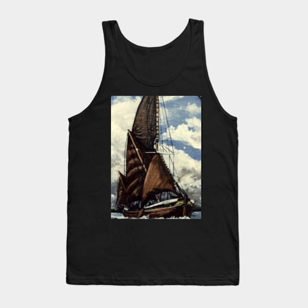 THAMES SAILING BARGE CABBY Tank Top by MackenzieTar